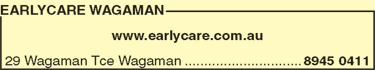 EarlyCare Wagaman - Perth Child Care 1