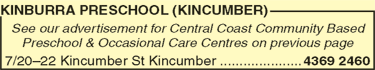 Kinburra Preschool (Kincumber) - Perth Child Care 2