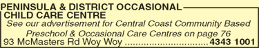 Peninsula & District Occasional Child Care Centre - Perth Child Care 2